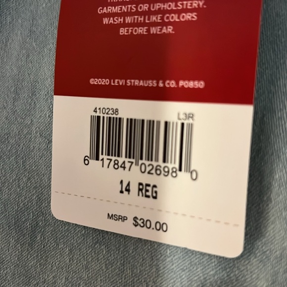 Girls Levi’s Pull on flex skinny jeans - size 14 - Picture 4 of 4